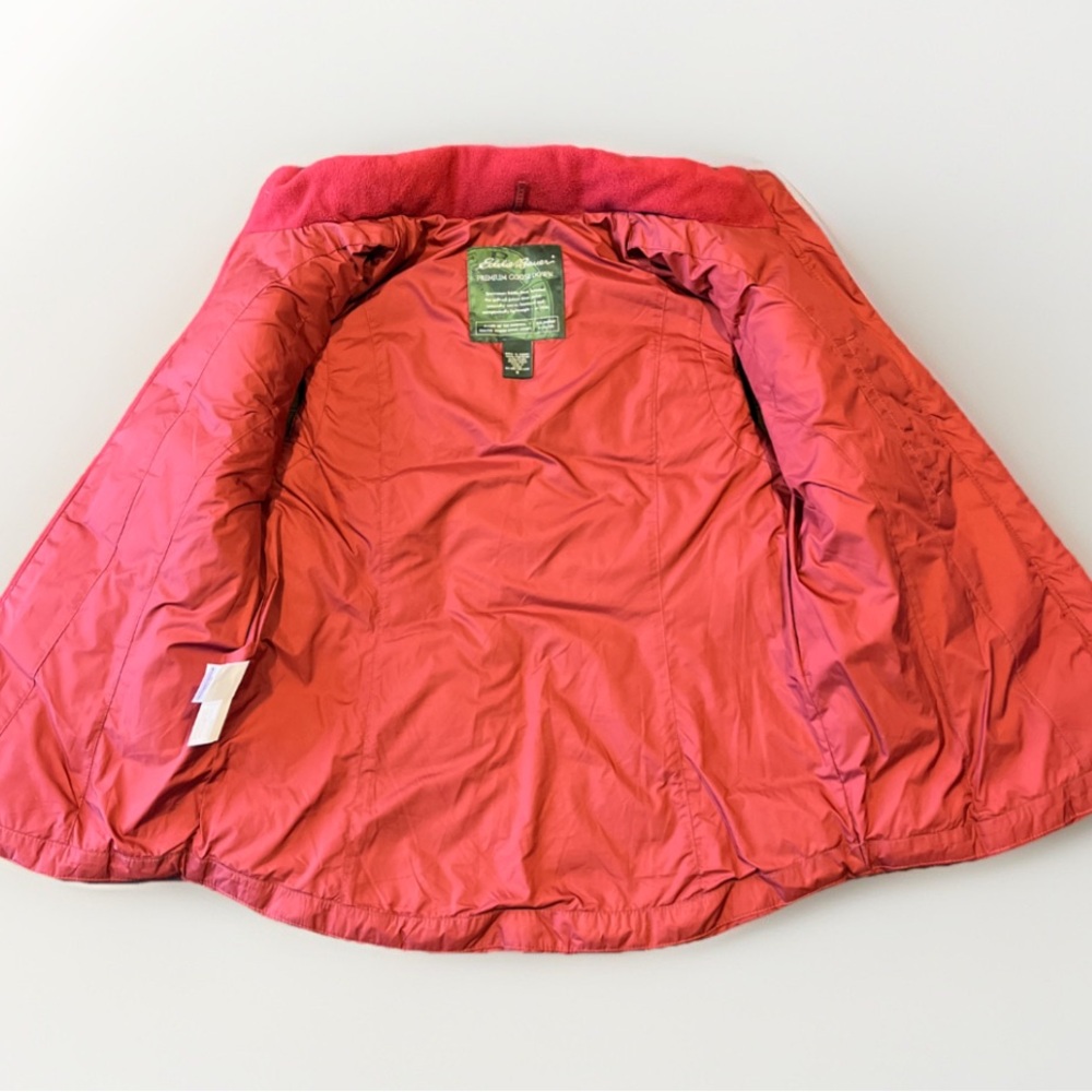 Eddie Bauer Vintage | Goose Down |Burgundy | Puffer Vest Women’s S - Picture 5 of 10